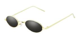 Óculos Fino Retrô Oval Redondo Pequeno Trap Hype Preto