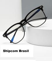 óculos gamer Anti luz azul sem grau para computador celular Preto=FD10 - Shipcom Brasil