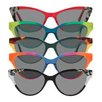 Óculos Gatinho De Sol Com Proteção UV Mesclado Moda Casual