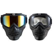Óculos Goggles Birdz Skullbird com máscara de caveira removível Óculos Goggles Birdz Skullbird com máscara de caveira removível
