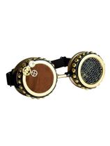 Óculos Goggles Steampunk Heavy Gold Óculos Goggles Steampunk Heavy Gold