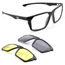 Oculos Grande Esportivo Armação ClipOn Dia Noite Smart 955 Oculos Grande Esportivo Armação ClipOn Dia Noite Smart 955