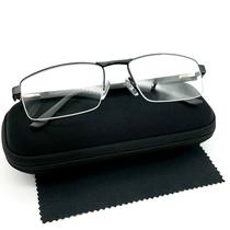 Óculos Grau Armação Fio Nylon Metal Resistente Meio Aro Leve