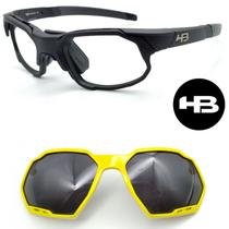 Oculos HB Rush Bike lentes Grau + 1 Clipon Amarelo 10276243