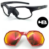 Oculos HB Rush Bike lentes Grau com 1 Clipon Red 10276243