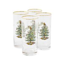 Óculos Highball Spode, árvore de Natal, 450 ml, conjunto de 4