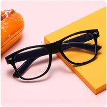 Óculos Infantil Anti Luz Azul Com Proteção UV400 Antireflexo Anti-Fadiga Flexível - KeM