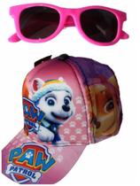 Oculos infantil com protecao uv400 e bone personagens Barbie , frozem , patrulha, para sua filha Oculos infantil com protecao uv400 e bone personagens Barbie , frozem , patrulha, para sua filha