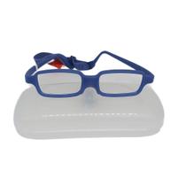 Óculos infantil Miraflex New Baby 2 D Azul com apoio nasal de 5 a 8 anos tam 42