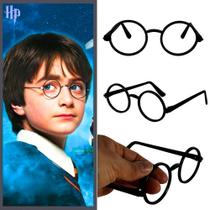 Óculos Infantil Redondo Preto Retro Vintage Harry Potter