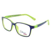 Óculos Infantil Silmo e Clip on SK261253 Azul e Verde