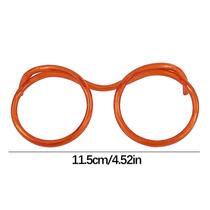 Óculos infantis engraçados canudos canudos para os olhos arte criativa canudos diy