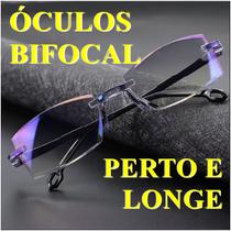 Óculos Inteligente Bifocal Sem Armação UV400 Antirreflexo