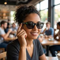 Óculos Inteligente com Câmera HD Bluetooth Áudio e Chamadas Óculos Inteligente com Câmera HD Bluetooth Áudio e Chamadas