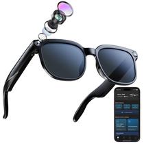 Óculos Inteligentes CJkao com Câmera 8MP Bluetooth ChatGPT Preto