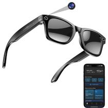 Óculos Inteligentes com Câmera hellibito 8MP 1080P HD Bluetooth