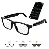 Óculos inteligentes LOANGYUNFONE com tradução por IA, Bluetooth e proteção UV Óculos inteligentes LOANGYUNFONE com tradução por IA, Bluetooth e proteção UV