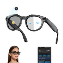 Óculos inteligentes MNVOEQ com câmera 4K e áudio Bluetooth com IA