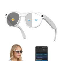 Óculos inteligentes MNVOEQ com câmera de IA 1080P, tradutor e Bluetooth