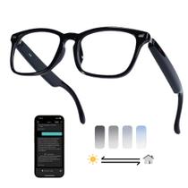Óculos Inteligentes MNVOEQ Tradutor com IA Bluetooth Fotocromáticos Óculos Inteligentes MNVOEQ Tradutor com IA Bluetooth Fotocromáticos