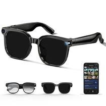 Óculos Inteligentes SUPXJTAI com Câmera, Gravação de Vídeo 1080P e Fotos de 8MP, Áudio Open-Ear, Tradução em Tempo Real, Assistente de Voz, Bluetooth 5.4 para Viagens, Trabalho e Vlogging (Óculos de Sol)