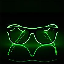 Oculos Led Neon Lente Clara Rave Balada Festa Casamento Com controle liga/Desliga