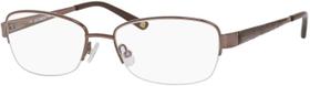 Óculos Liz Claiborne 611 Brown para mulheres 52mm