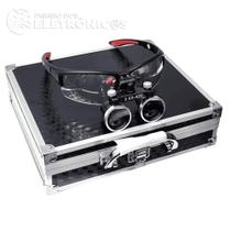 Óculos Lupa Binocular Com Fotoforo Óculos Dentista 3,5x 420mm Bivolt LGX137PRVM Óculos Lupa Binocular Com Fotoforo Óculos Dentista 3,5x 420mm Bivolt LGX137PRVM