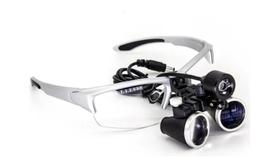 Óculos Lupa Cabeça 3,5X Led 3W Cirúrgico Dentista Estética