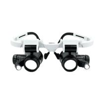 Óculos Magnificadores Profissionais LED 8X 15X 23X Para Leitura E Reparo De Joias Com 3 Níveis De Óculos Magnificadores Profissionais LED 8X 15X 23X Para Leitura E Reparo De Joias Com 3 Níveis De