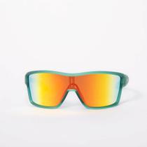 Óculos - Mascara: Abrolhos - Verde/laranja - Formato: bike - VELO