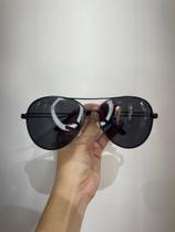 Óculos Masculino Aviador em Metal, lentes preta.
