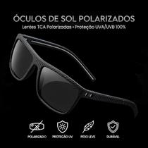 Óculos MASCULINO de Sol Moderno POLARIZADO Square Texturizado Com Proteção UV400 Óculos MASCULINO de Sol Moderno POLARIZADO Square Texturizado Com Proteção UV400