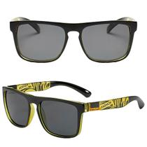 Óculos Masculino De Sol Polarizado Anti-Reflexo Amarelo Clássico Quadrado - ORIGINAL