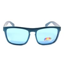 Óculos Masculino De Sol Quadrado Lentes Polarizadas + Case