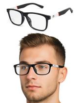 Oculos Masculino Para Grau Armação Esporte Fino Armação Retangular E9