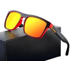 Óculos Masculino Quadrado Preto Polarizado Vintage Square Black Com Proteção UV
