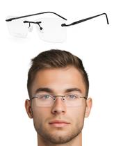 Oculos Masculino Sem Aro Flutuante Balgriff Leve Haste Mola