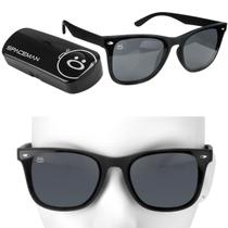 Oculos masculino verão proteção uv emborrachado praia + case presente qualidade premium preto casual esportivo estiloso