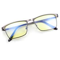 Óculos Masculinos YIMI com Proteção contra Luz Azul, Metal, Anti-Fadiga Visual, Lentes Transparentes para Jogos e Computador (Proteção para Jogos)