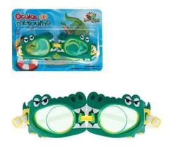Óculos Mergulho Infantil Jacaré Super Ajustável Natação Óculos Mergulho Infantil Jacaré Super Ajustável Natação