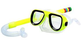 Óculos Mergulho Snorkel Infantil Juvenil Silicone Natação