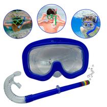 Óculos Mergulho Snorkel Premium Infantil Silicone Natação