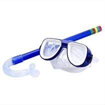 Óculos Mergulho Snorkel Premium Infantil Silicone Natação praia verão para menino e menina presente