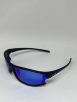Óculos - Modelo: Jaguaribe - Preto/azul - Formato: Bike fino - VELO