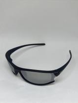 Óculos - Modelo: Jaguaribe - Preto/Prata - Formato: Bike fino - VELO
