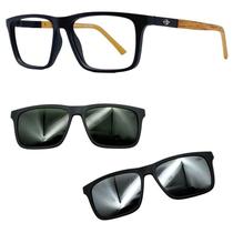 Oculos Mormaii 6112 Swap 4 AFL Com 2 Clipons G15 e Prata