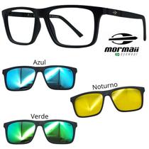 Oculos Mormaii 6112 Swap 4 Preto Fosco com 3 Clipons AVN