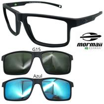 Oculos Mormaii 6127 Swap 5 A14 Com 2 Clipons G15 e Azul Oculos Mormaii 6127 Swap 5 A14 Com 2 Clipons G15 e Azul