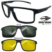 Oculos Mormaii 6127 Swap 5 A14 Com 2 Clipons G15 e Noturno Oculos Mormaii 6127 Swap 5 A14 Com 2 Clipons G15 e Noturno